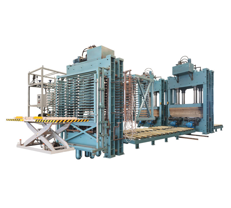 Floor composite production line