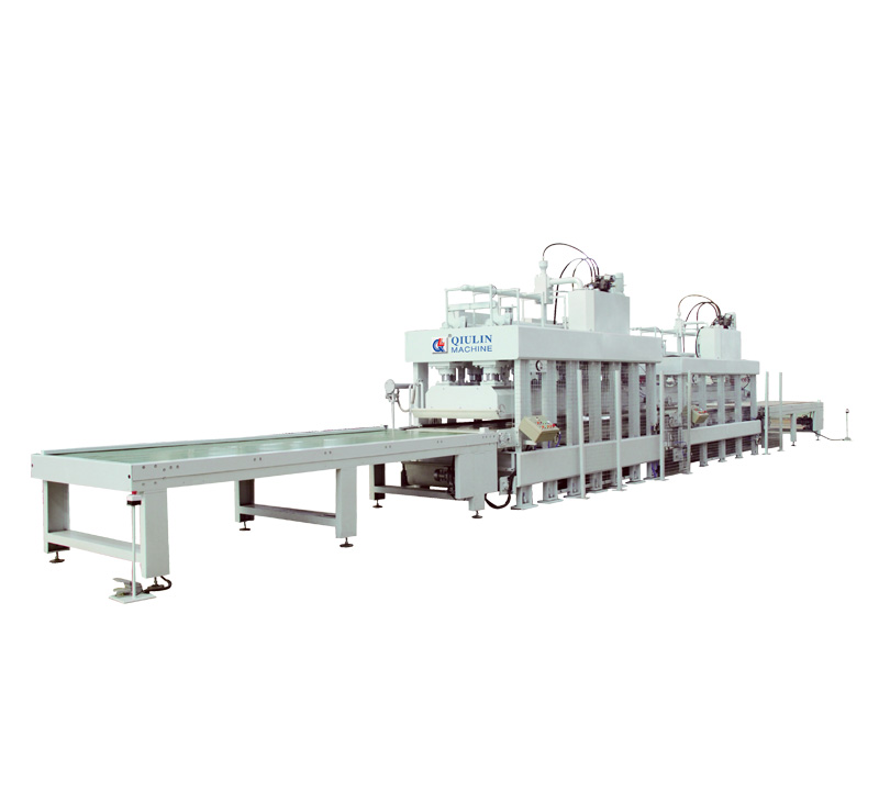 Aluminium foam laminating heating and cooling press unit